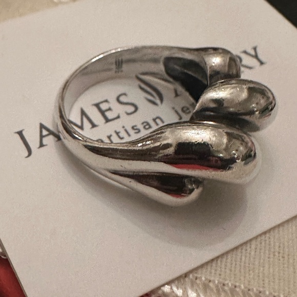 Retired James Avery Designer Very Rare Wide Version Ribbed Dome Ring Sz 9.5-9.75